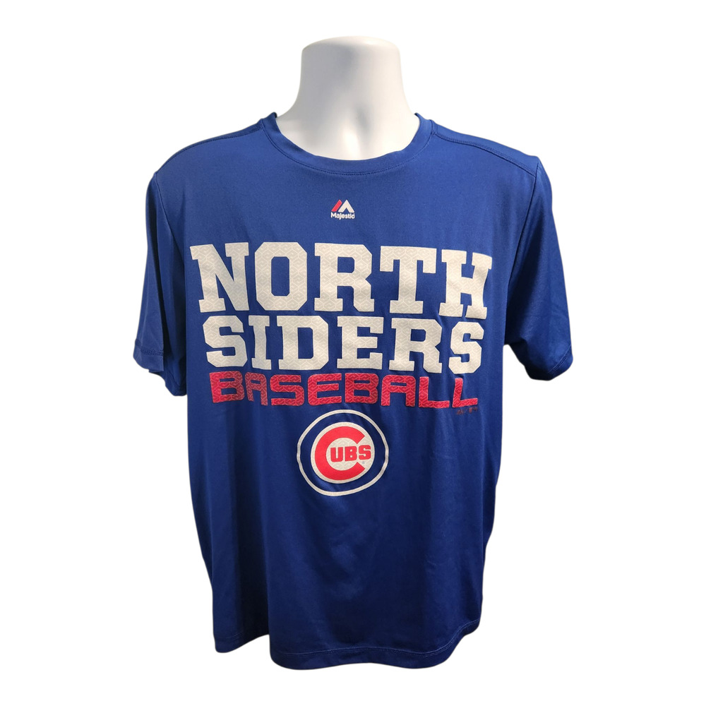 Chicago Cubs North Siders Medium Majestic Cool Base‎ T-Shirt